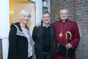 The Bishop of London welcomes Steve and Michelle Addison to their new home...