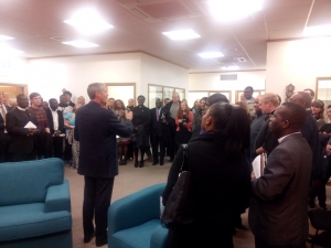 Bishop Adrian blesses our new offices