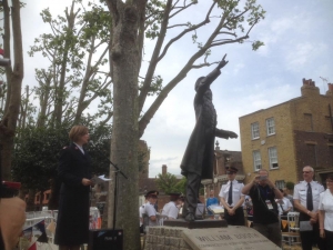 Co-author Major Kerry Coke at the launch of the statue for Catherine Booth